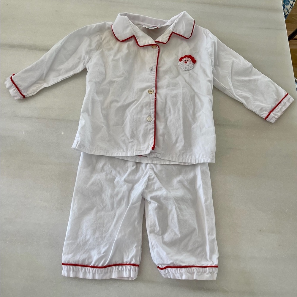 Smocked Threads Santa Pajamas - 12 mos